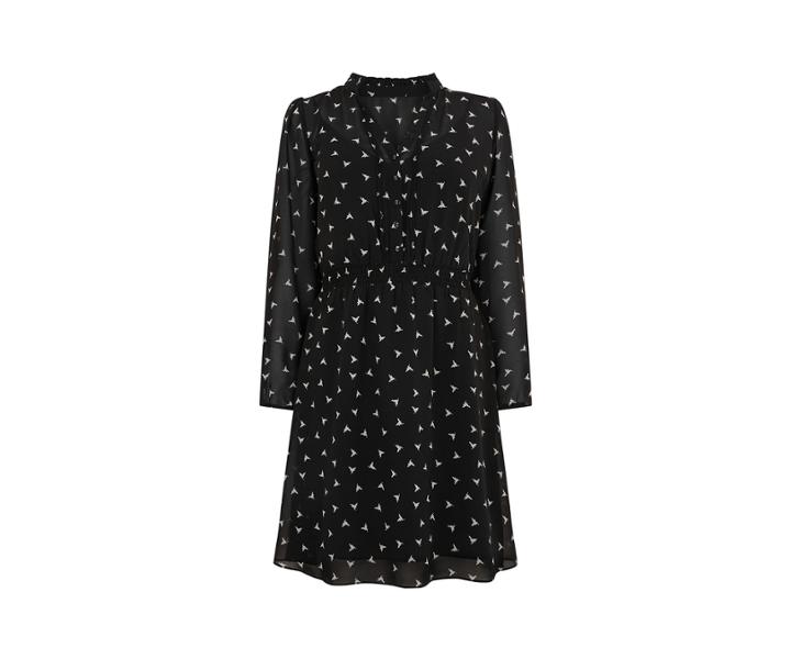 Oasis Short Bird Print Skater Dress