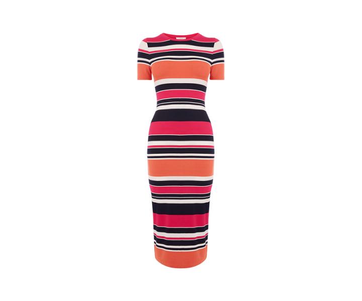 Oasis Colour Stripe Tube Dress