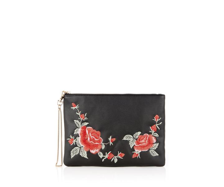 Oasis Bloom Embroidered Clutch