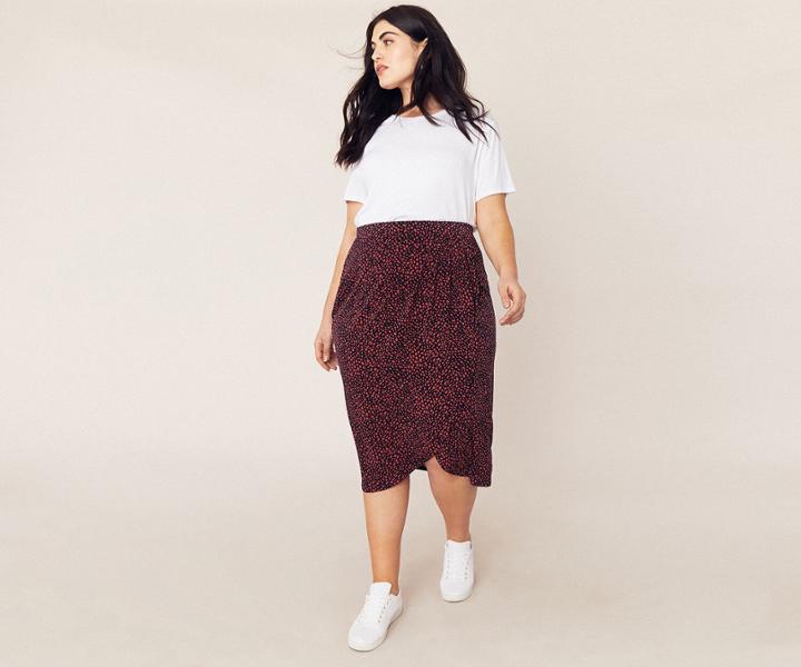 Oasis Curve Isla Leopard Skirt
