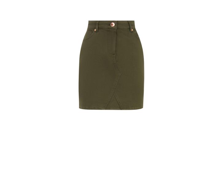 Oasis Khaki Mini Skirt