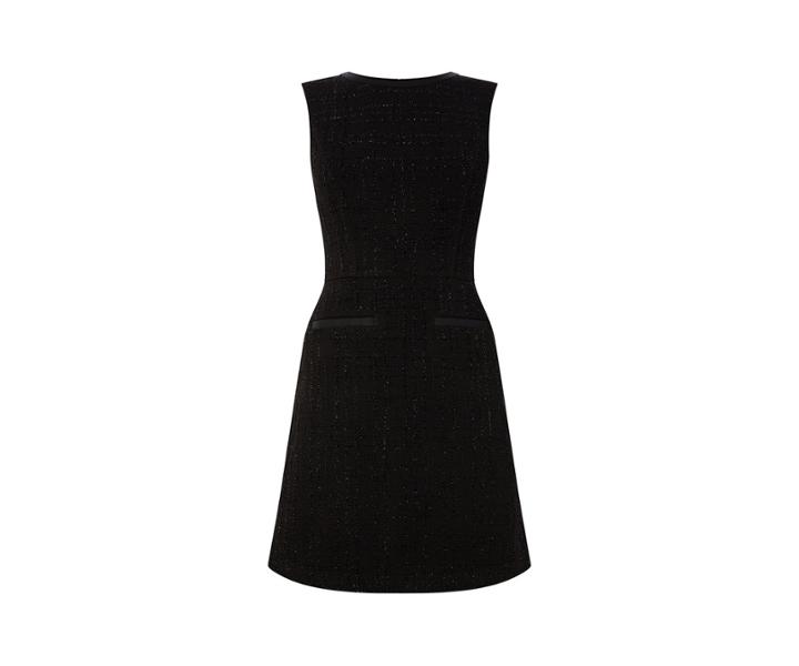 Oasis Button Sparkle Tweed Shift