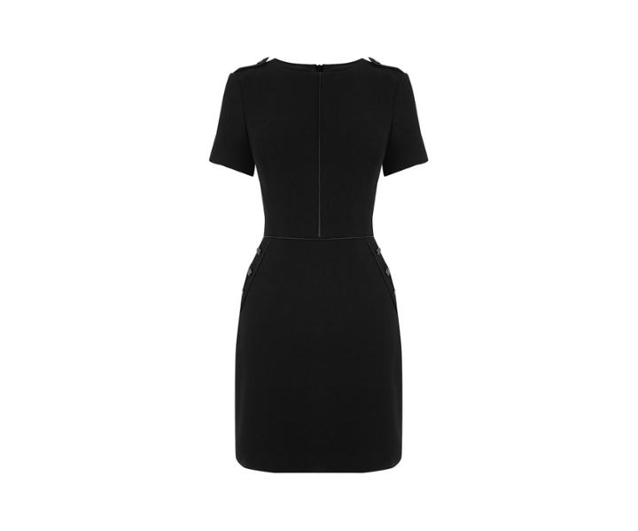 Oasis Textured Button Shift Dress