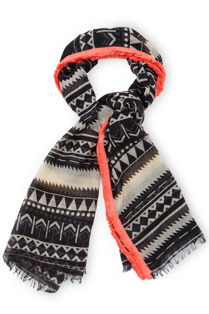 Oasis Deco Graphic Tufted Scarf