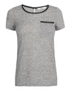 Oasis Black Trim Grey Marl T-shirt
