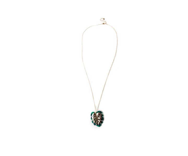 Oasis Layered Leaf Necklace