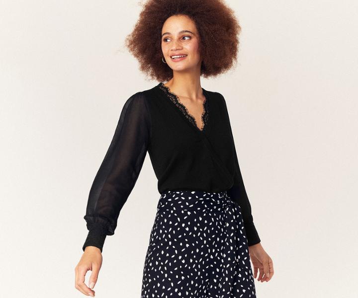 Oasis Lace Trim Jumper