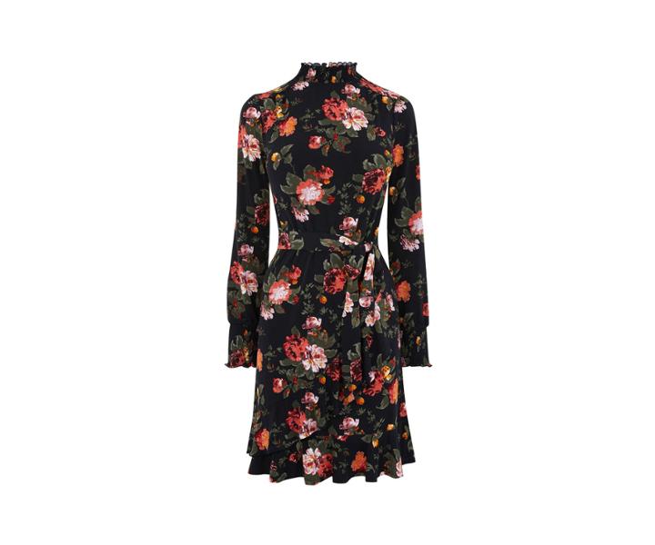 Oasis Rose Sheered Tie Dress