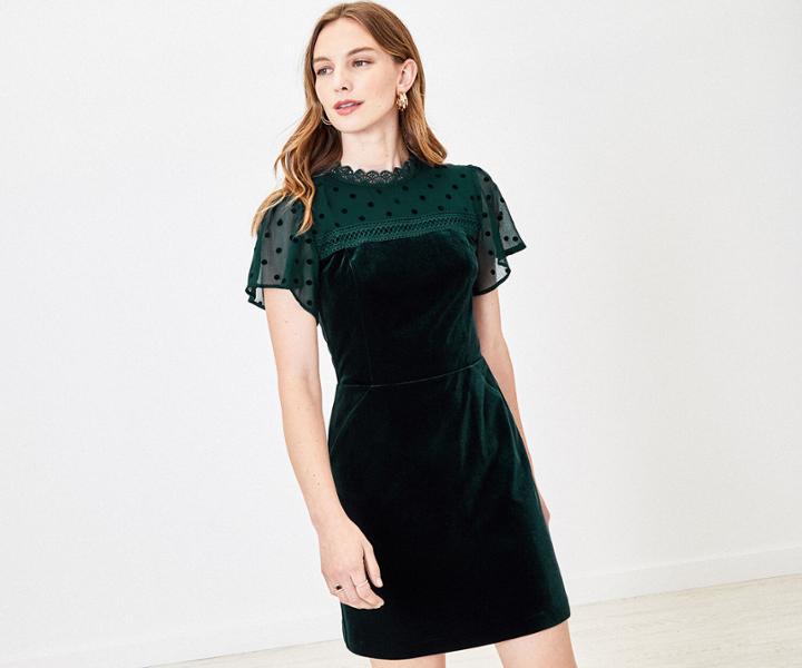 Oasis Velvet Mini Dress