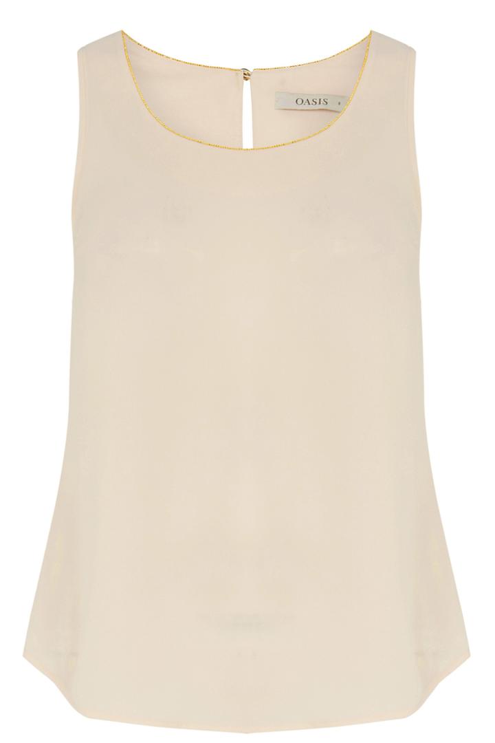 Oasis Embellished Trim Vest