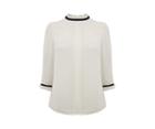 Oasis Ruffle Neck 3/4 Sleeve Top