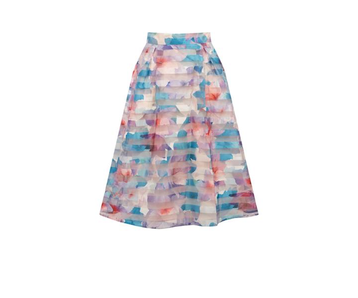 Oasis Petite Floral Midi Skirt