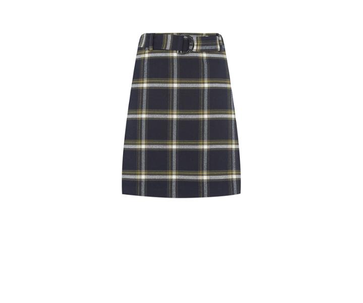 Oasis Grid Check Mini Skirt