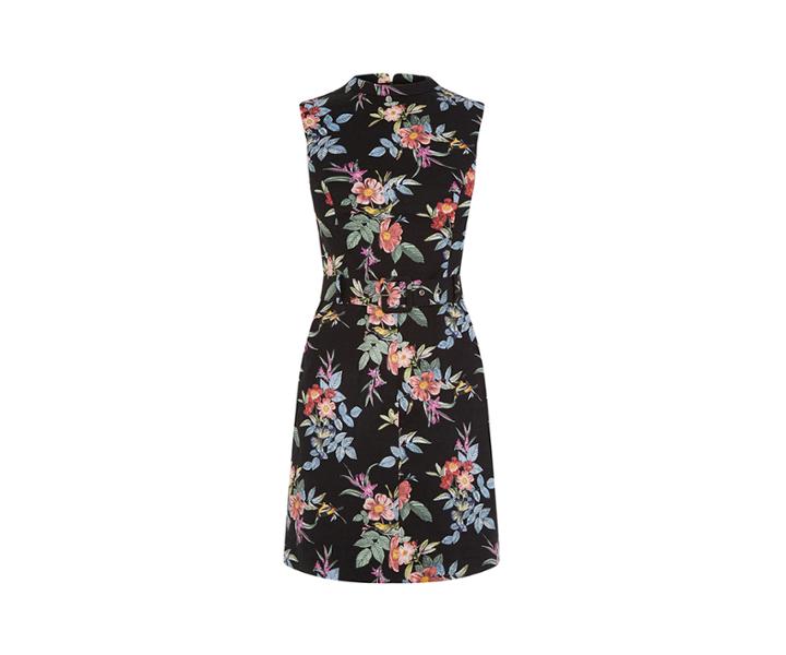 Oasis Violet Print Texture Dress