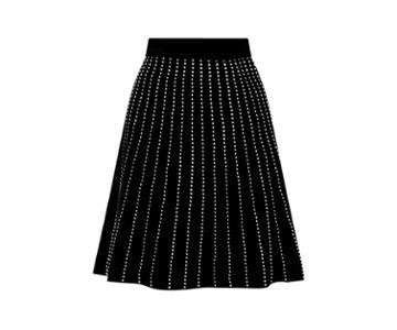 Oasis Julia Line And Dot Knit Skirt