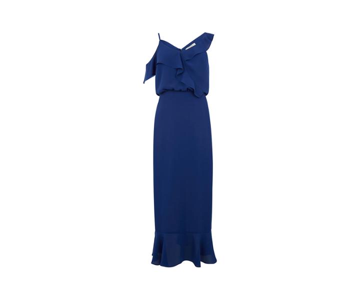 Oasis Long Peplum Hem Dress