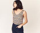 Oasis Ditsy Floral Scallop Top