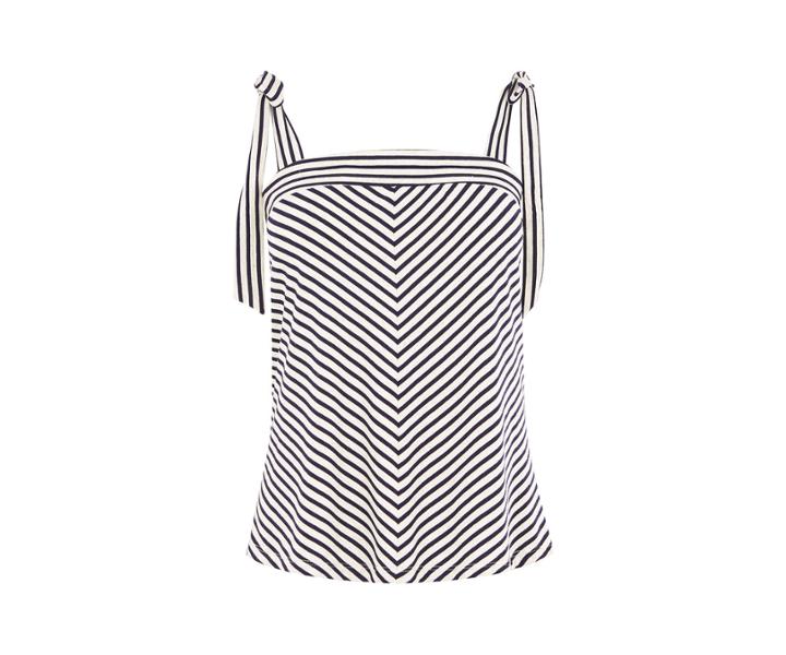 Oasis Stripe Tie Shoulder Cami