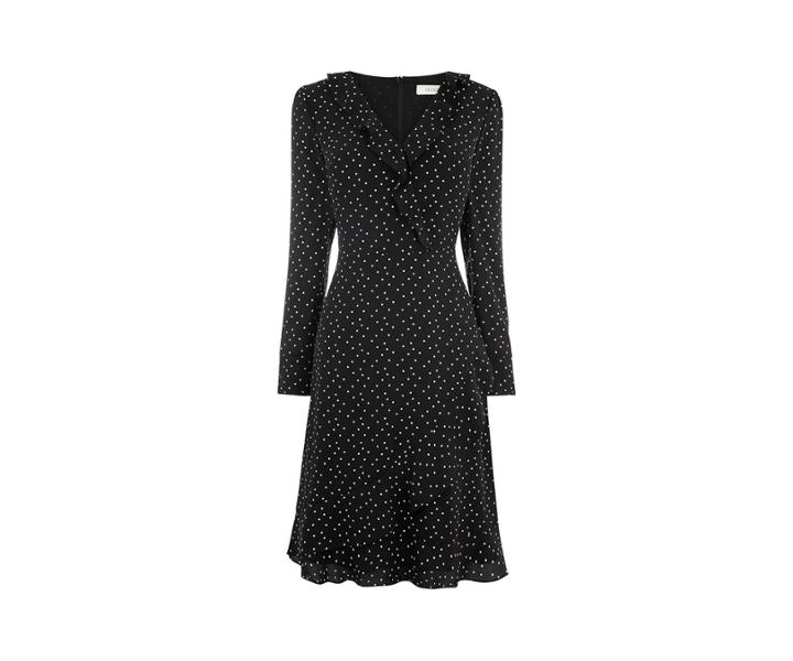 Oasis Longer Spot Tea Dress
