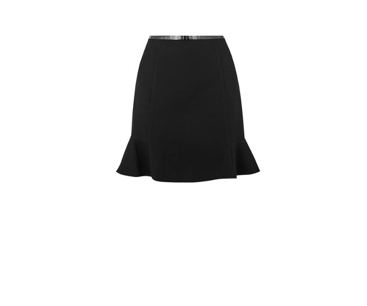 Oasis Pu Band Flippy Skirt