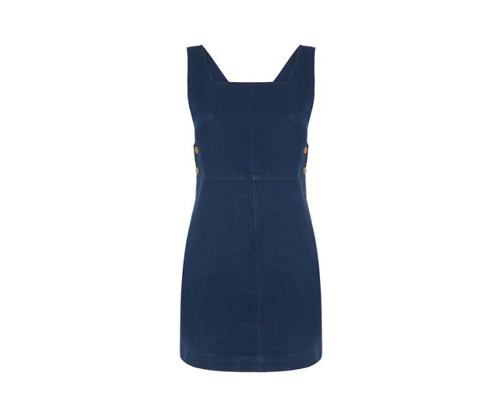 Oasis Curve Denim Pinafore Dress