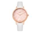 Oasis Rose Gold & White Watch