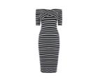 Oasis Bardot Wrap Stripe Dress