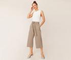 Oasis Belted Wide Leg Trousers