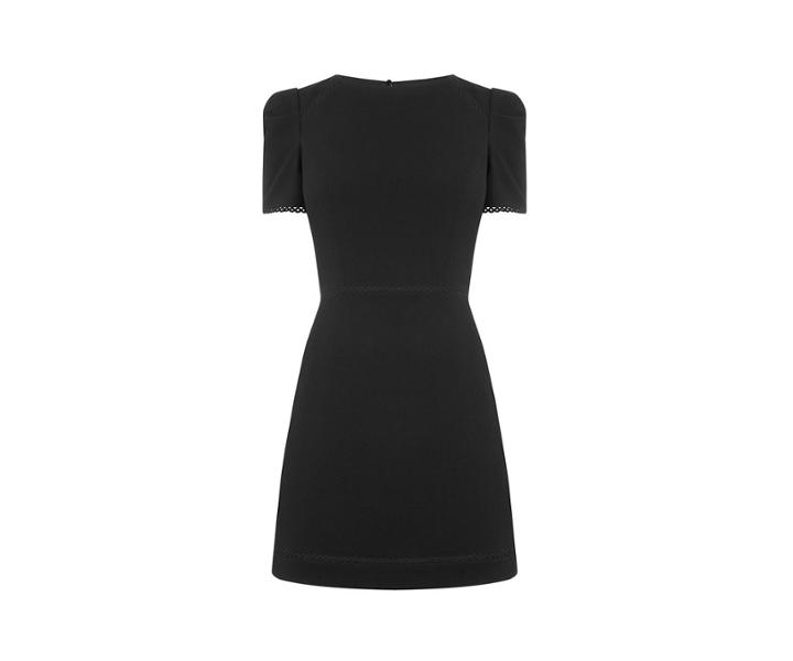 Oasis Long Circle Trim Dress