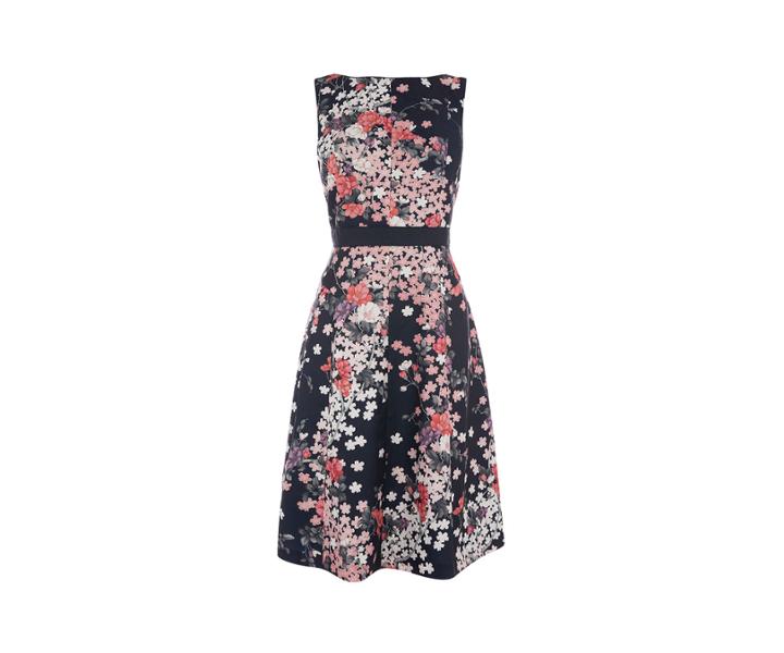 Oasis Blossom Jacquard Dress Longer