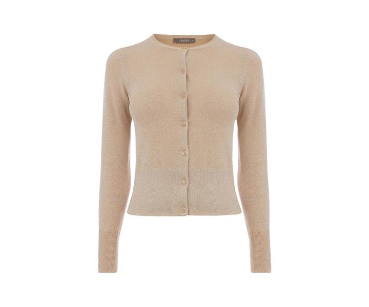 Oasis Lurex Crew Cardigan