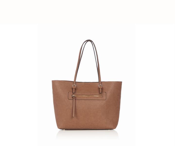 Oasis Zip Detail Tote Bag