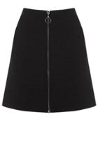 Oasis Zip Front Mini Skirt