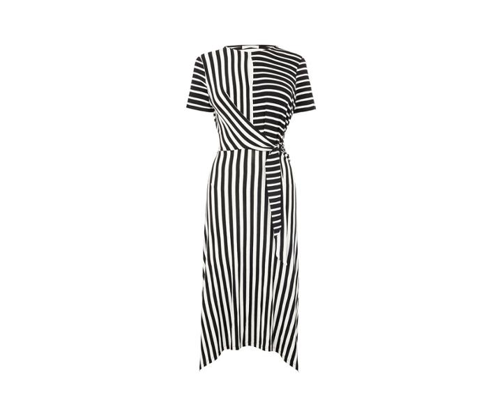Oasis Asymmetric Stripe Dress