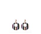 Oasis Striped Disc Earrings