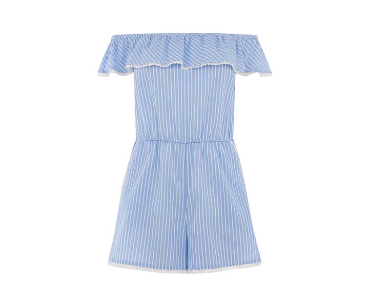 Oasis Woven Stripe Play Suit