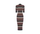 Oasis Stripe Sparkle Midi Dress