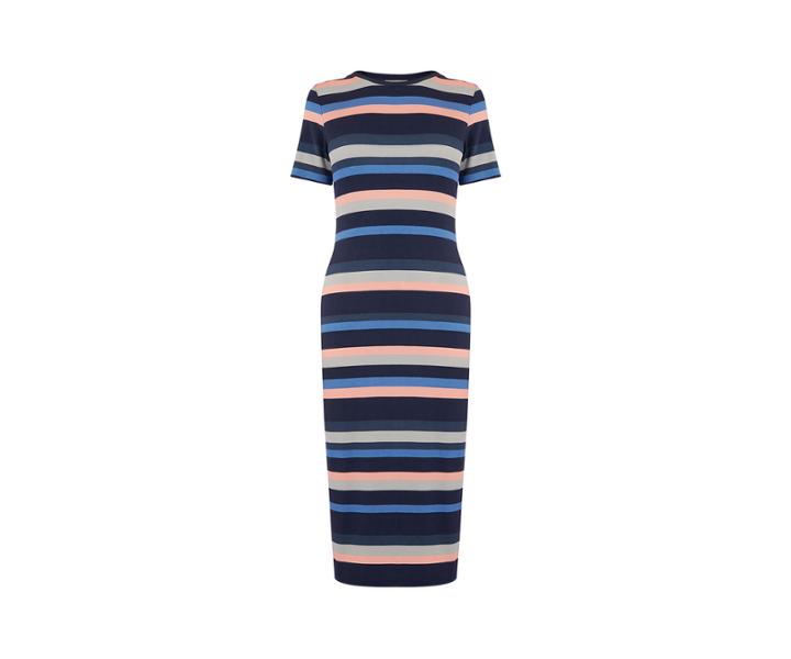 Oasis Marl Stripe Tube Dress