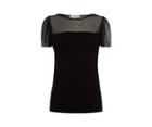 Oasis Ruffle Mesh Fittted Top