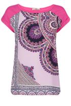 Oasis Asymmetric Paisley Print Tee