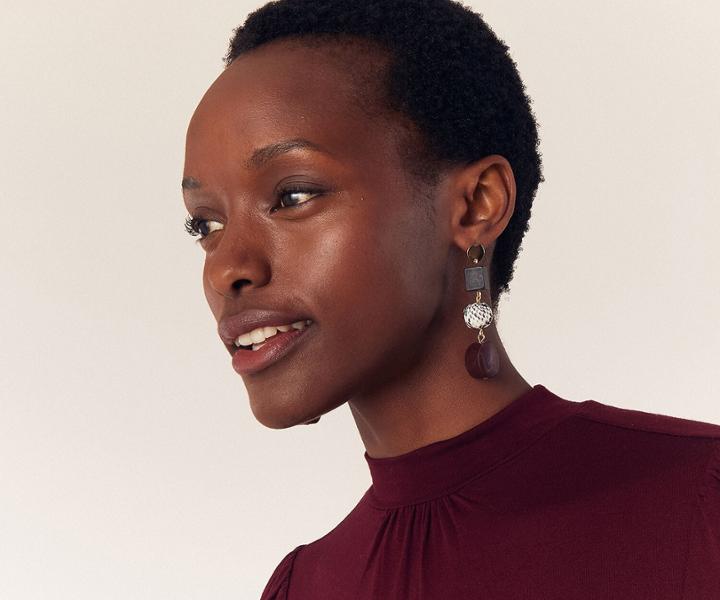 Oasis Mixed Bead Drop Earrings