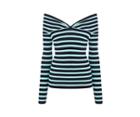Oasis Press Stripe Bardot Top