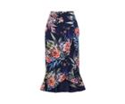 Oasis Citrus Floral Frill Skirt