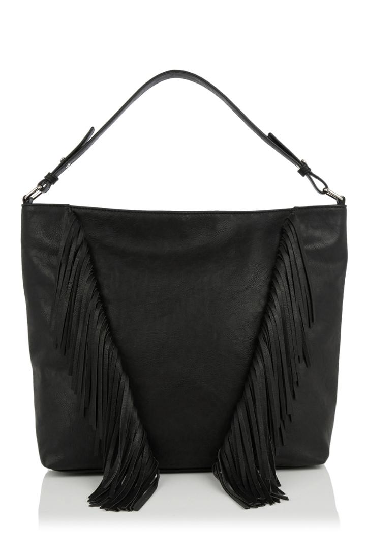 Oasis Tabby Tasselled Hobo Bag