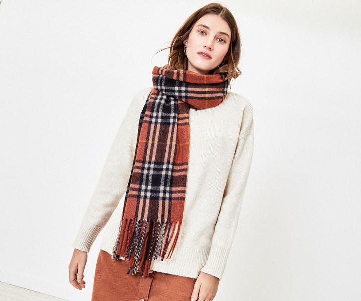 Oasis Super Soft Check Scarf