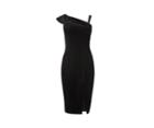 Oasis Velvet One-shoulder Dress