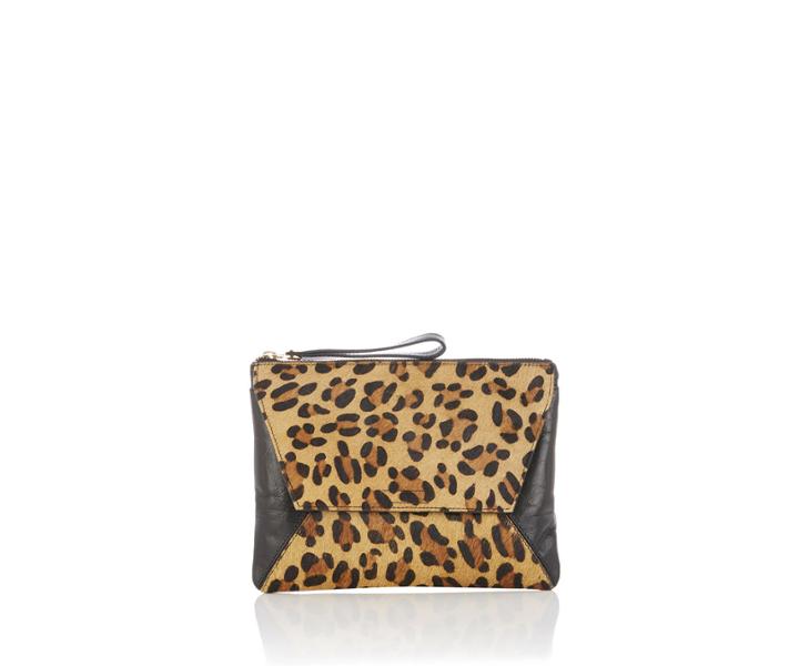 Oasis Leopard Pony Dex Clutch