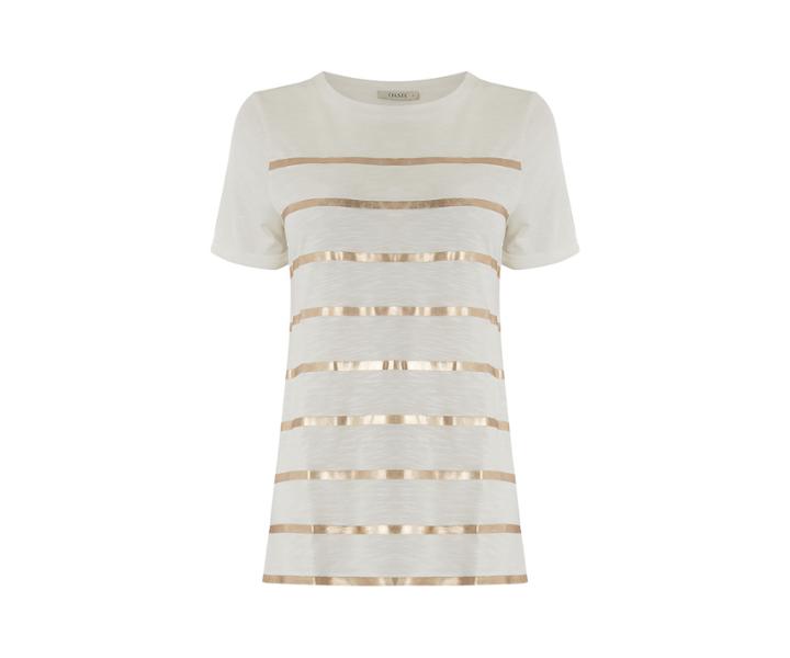 Oasis Foil Stripe Slub Tee
