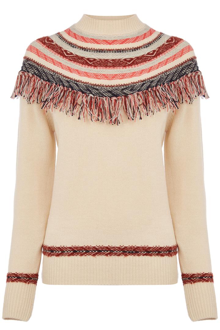 Oasis Artisan Fringed Jumper