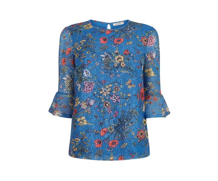 Oasis Azelia Printed Lace Top